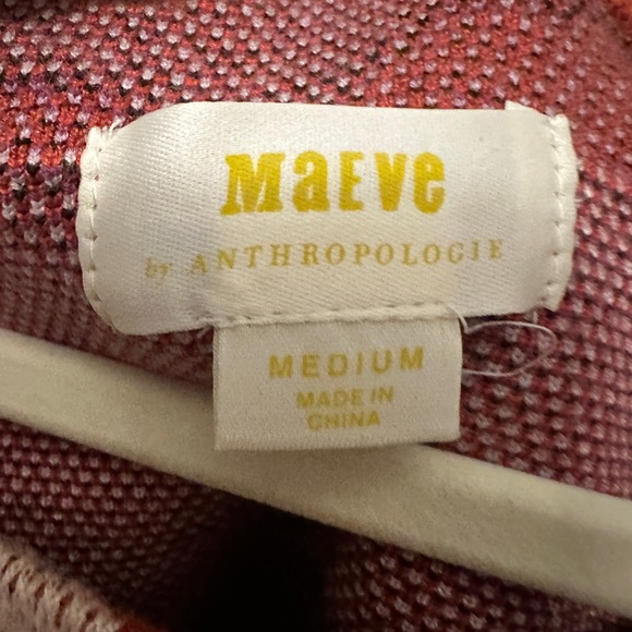 Anthropologie Maeve Boat Neck Burnt Orange and Purple Floral Sweater - Picture 2 of 6